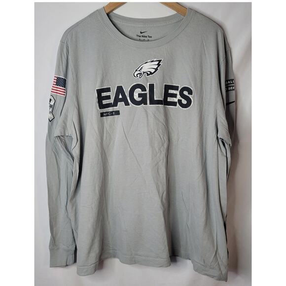 Nike- Philadelphia Eagles- Men's 2024 Salute to Service Gray shirt- size XL - Picture 1 of 6